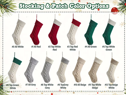 Personalized Knitted Christmas Stockings