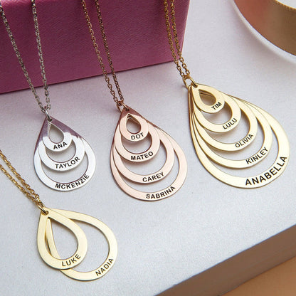Personalized Teardrop Necklace