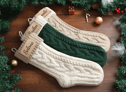 Personalized Knitted Christmas Stockings