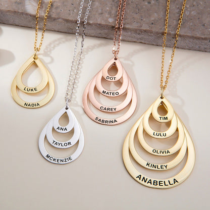 Personalized Teardrop Necklace